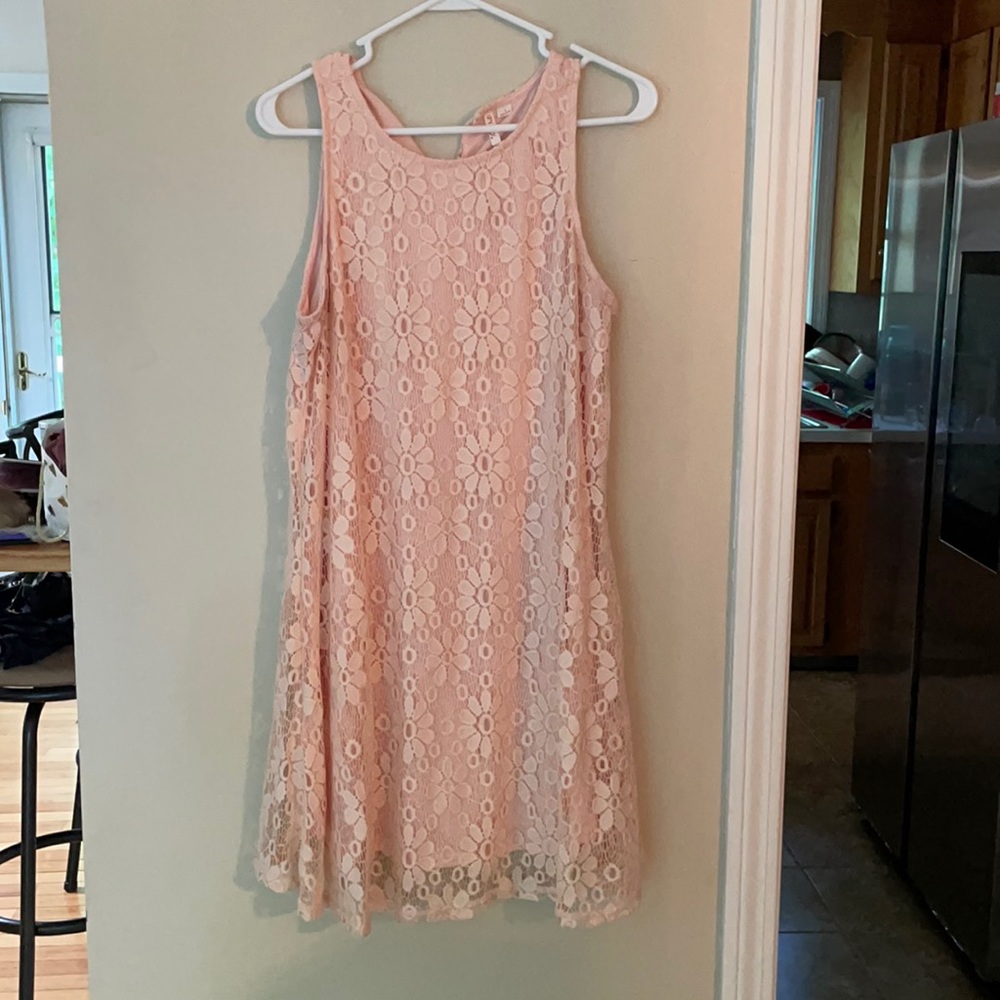 Light pink thigh length dress